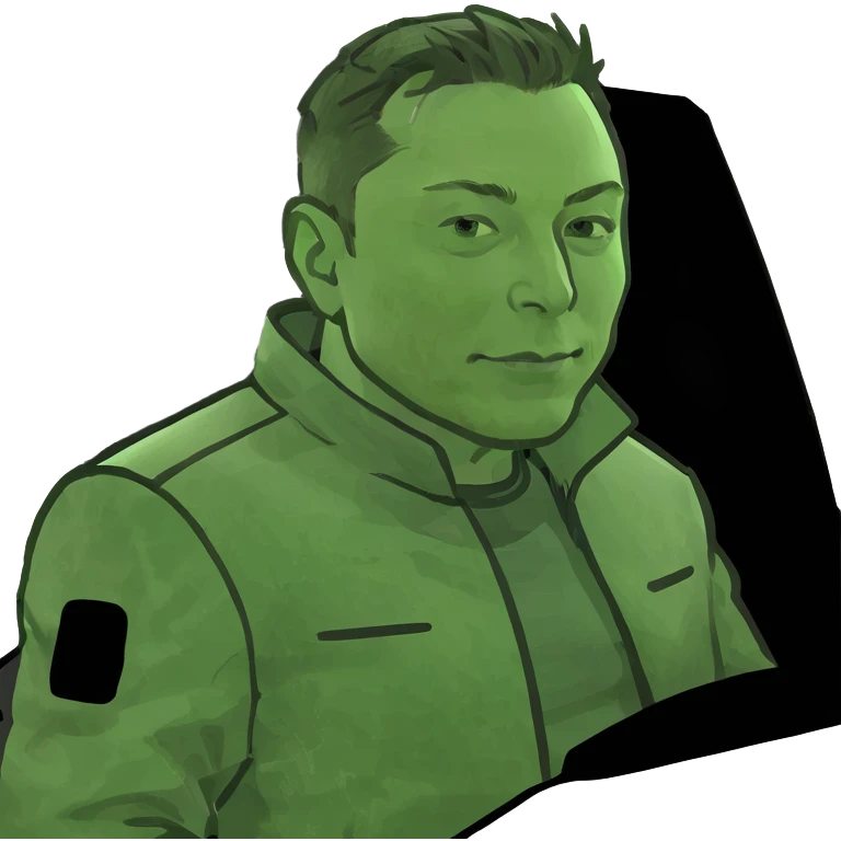 Elon Musk in a cyber truck  emoji