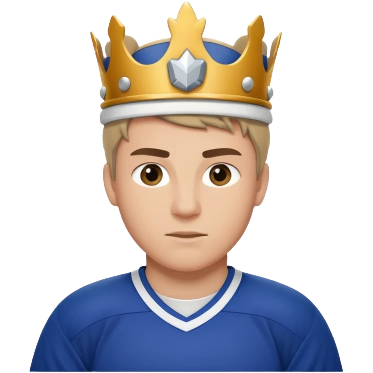 King Hockey player emoji