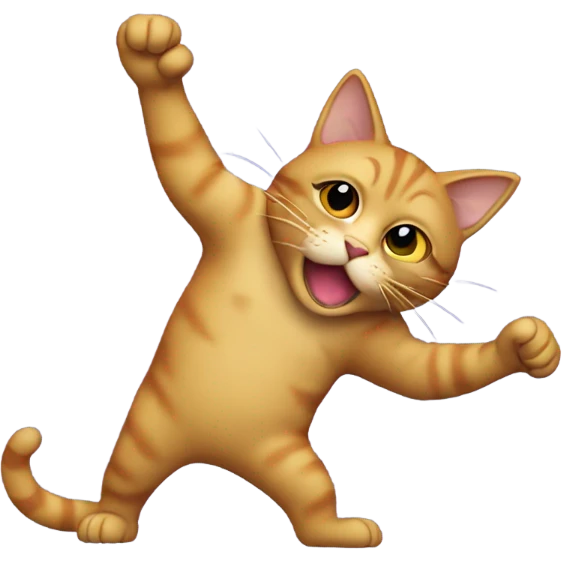 Cat dabbing emoji