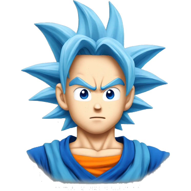 Goku ss blue emoji