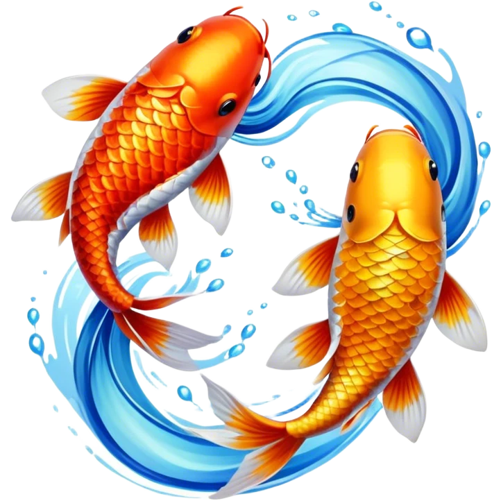 Koi fish dancing emoji
