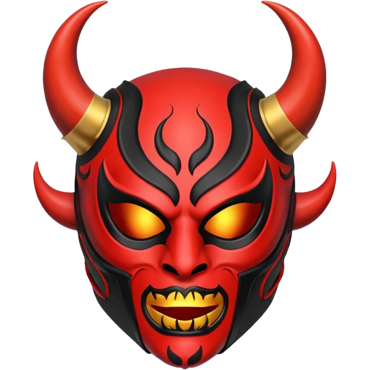 Devil Luchador mask  emoji