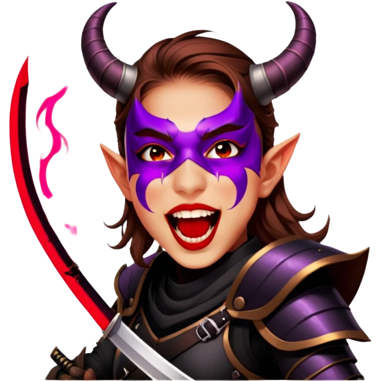 Demon-Horned Warrior emoji