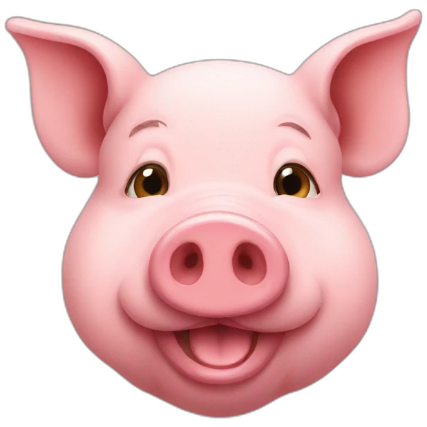 Pig with an iphone 15  emoji