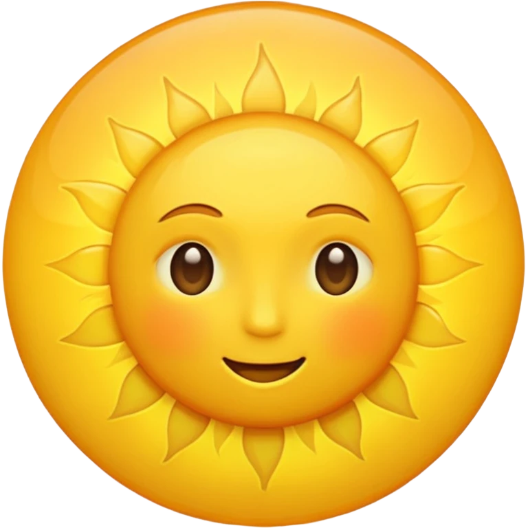 yellow sun emoji