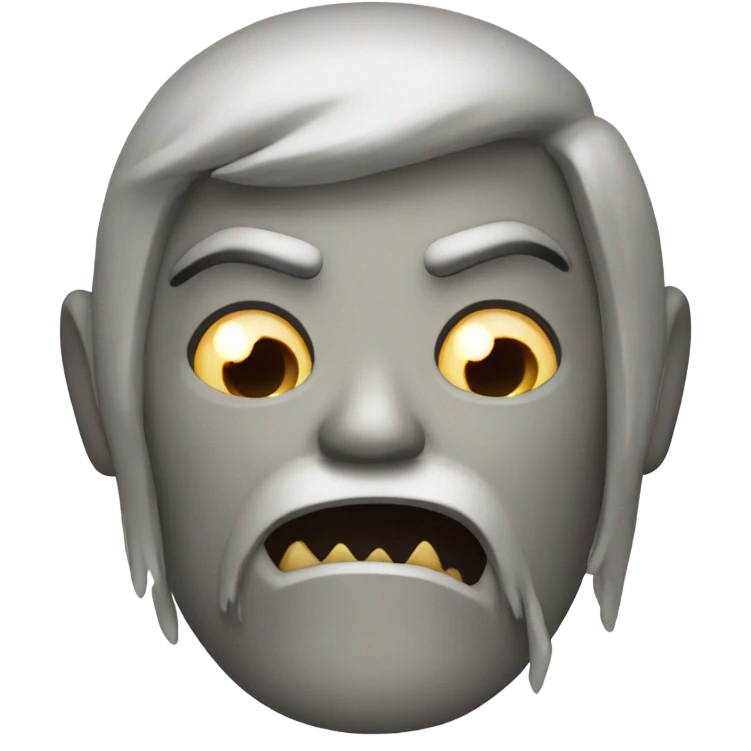 A scary iPhone  emoji