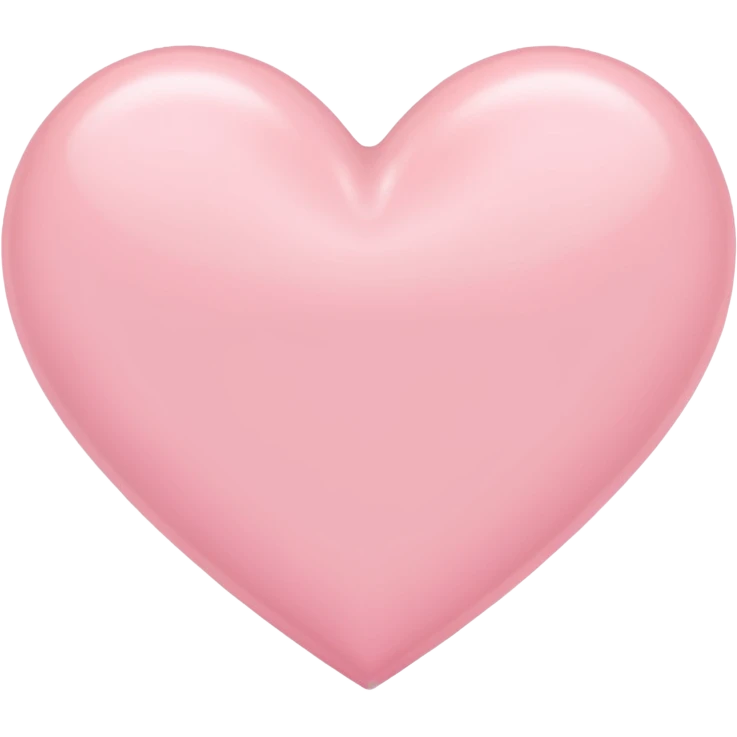 Pastel pink heart emoji