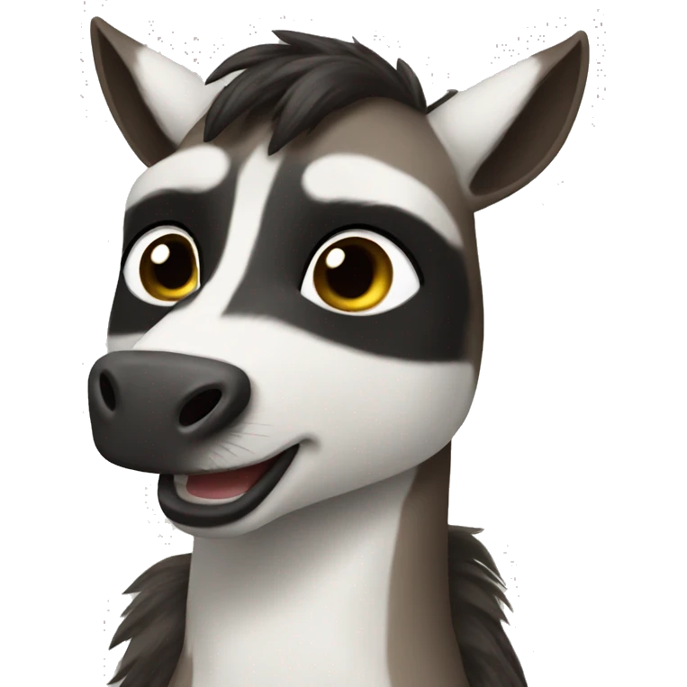 Horse raccoon hybrid emoji