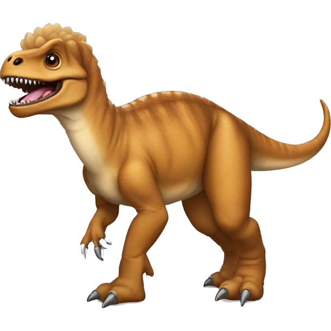 Tyrannosaurus Rex with Pomeranian fur emoji