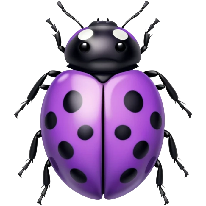 Purple ladybug emoji