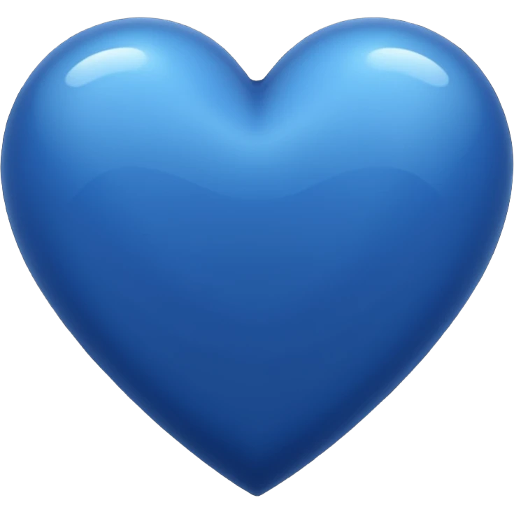 Dark blue heart emoji