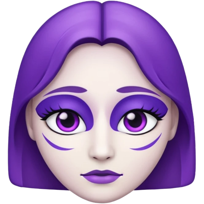 faca roxo e branco emoji