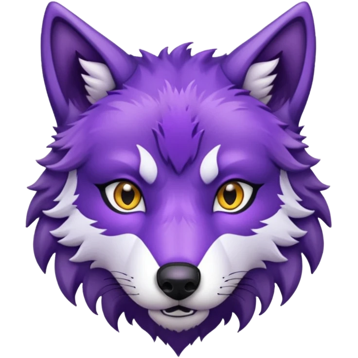 purple wolf head emoji