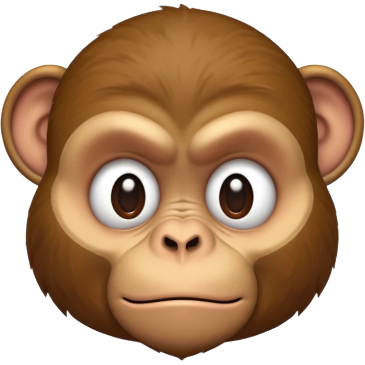 Monkey being grumpy emoji
