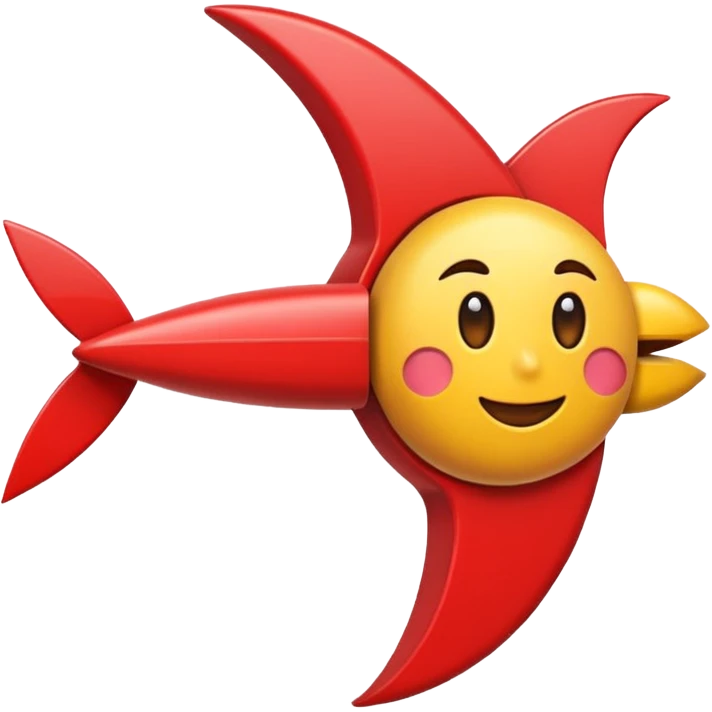 flecha sólida vermelha para marcar início de frase emoji