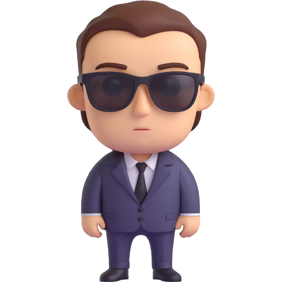 inexperienced spy, no sunglasses, looks nervous emoji