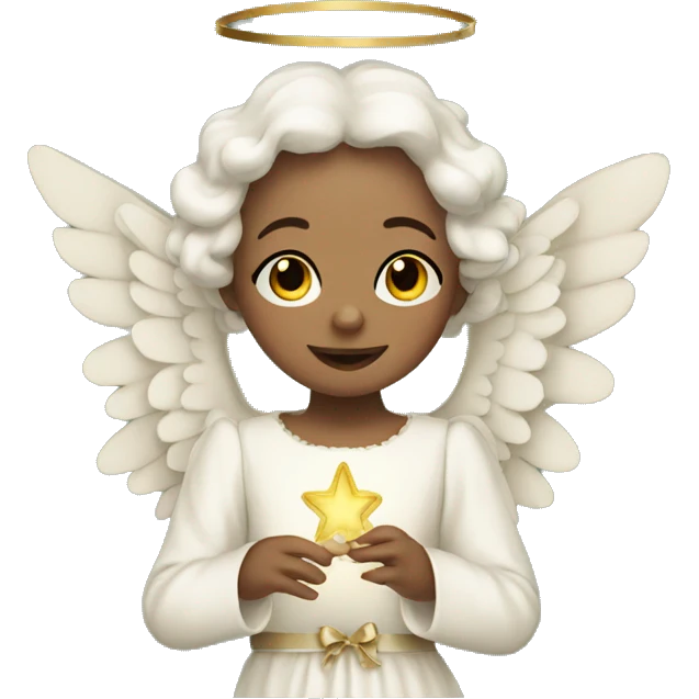 Victorian Christmas Angel emoji