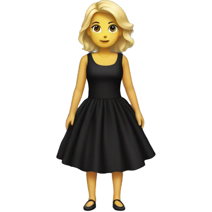 Black dress emoji