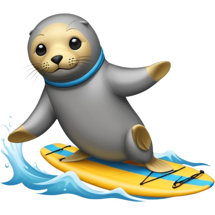 Seal kiteboarding  emoji