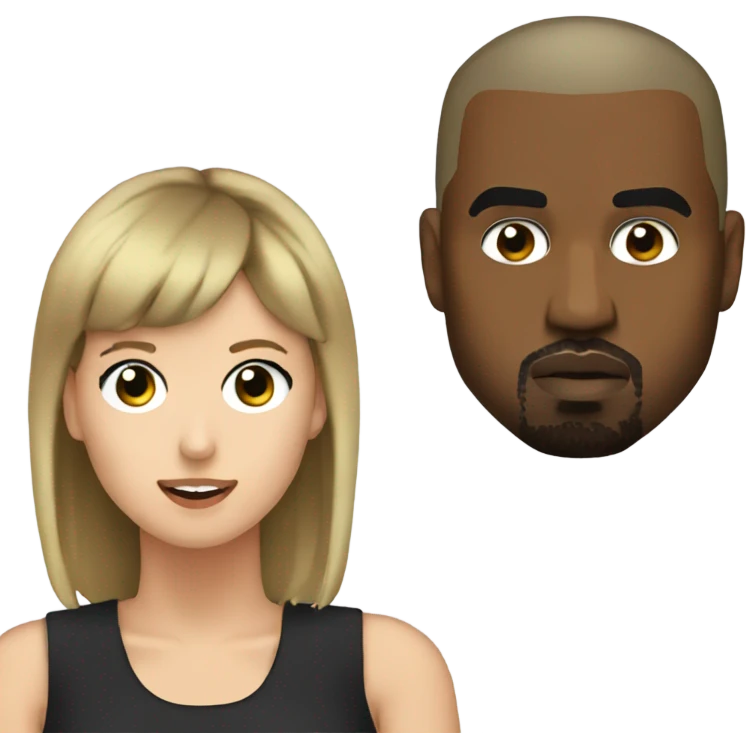 Kanye west, swiftie  emoji