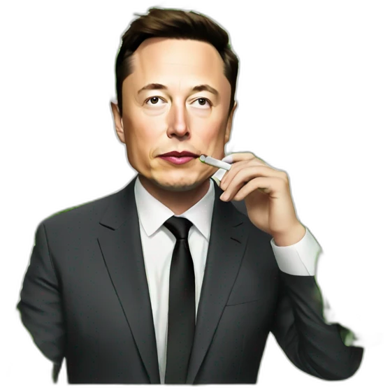 Elon musk smoking weed emoji