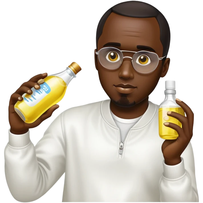 P diddy holding baby oil  emoji