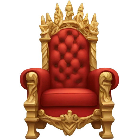 red majestic throne  emoji