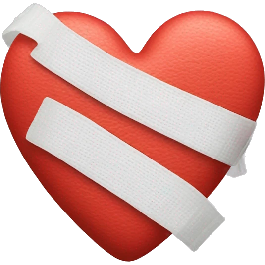 Heart and bandage emoji