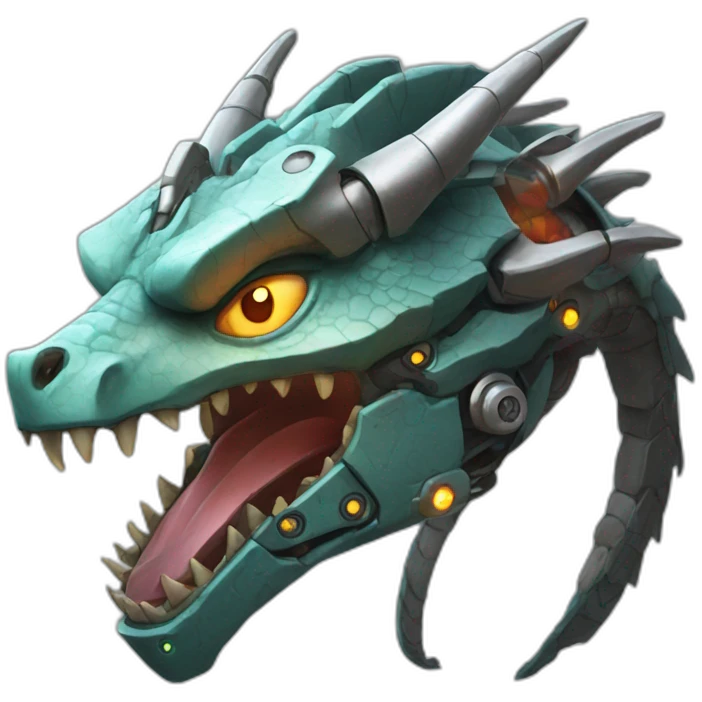 cyborg dragon emoji