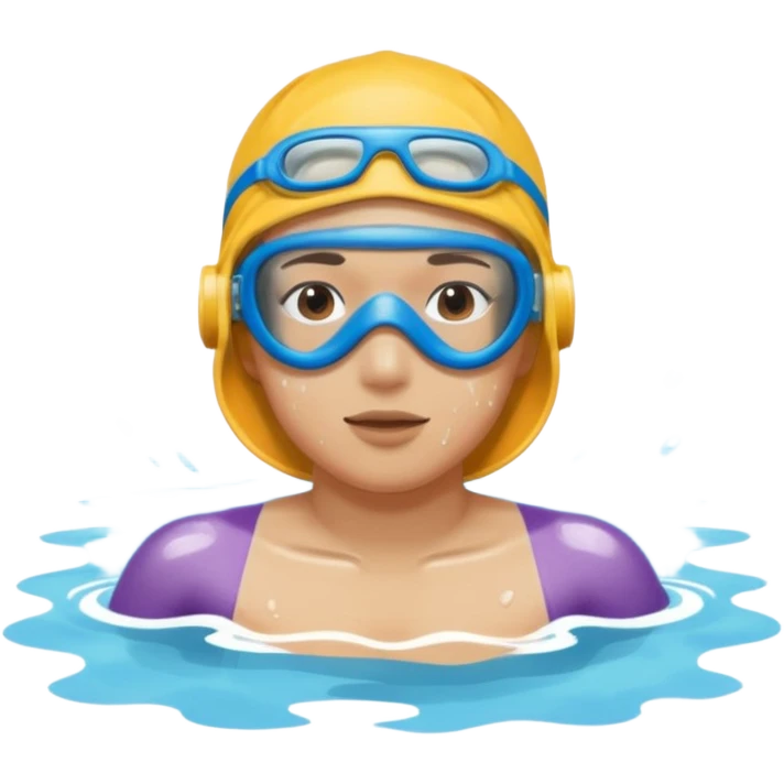 alat muka berenang emoji