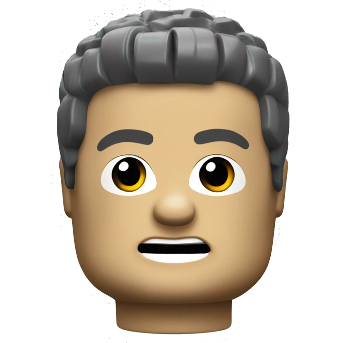 A lego minifigure head emoji