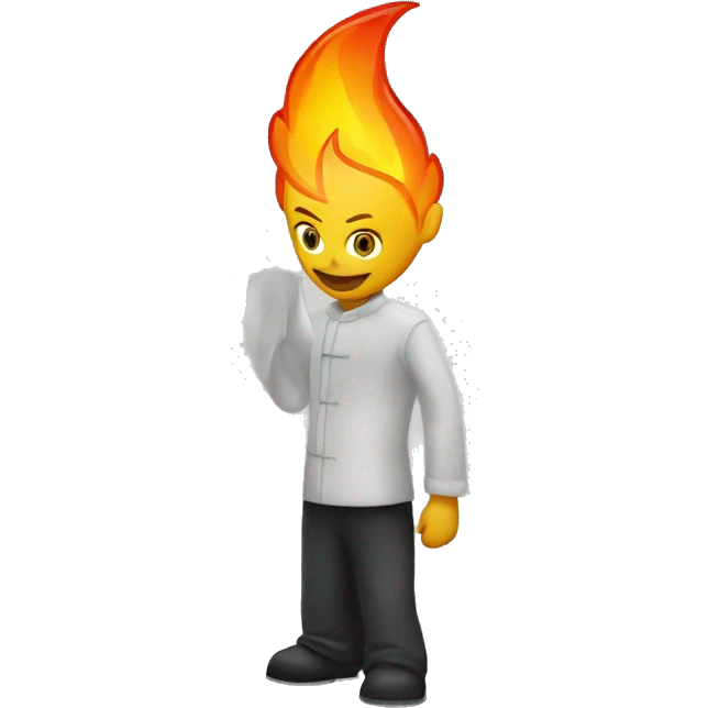 a server with fire emoji