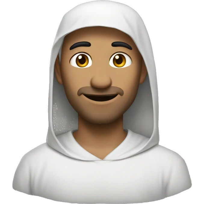 Худи коричневый с надписью EBASHIM emoji