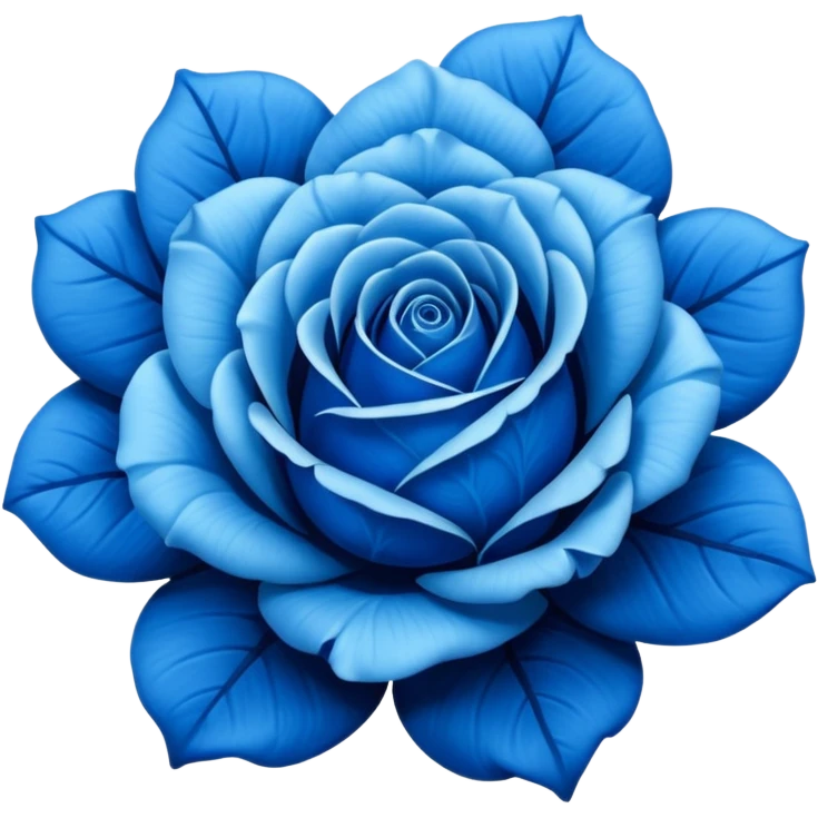 Blue rose emoji