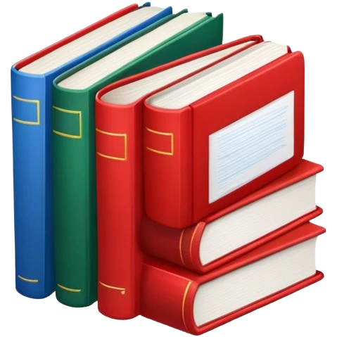 books color red green blue emoji