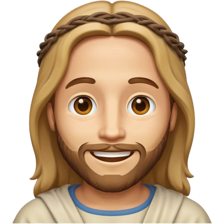 Make a jesus christ cartoon emoji like iphone emoji