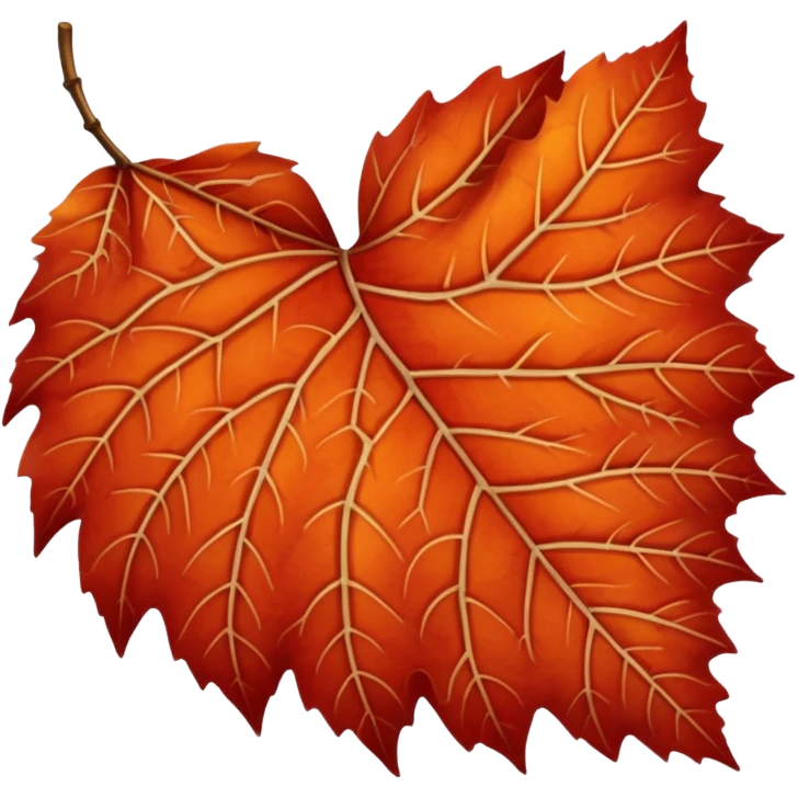red birch leaf  emoji