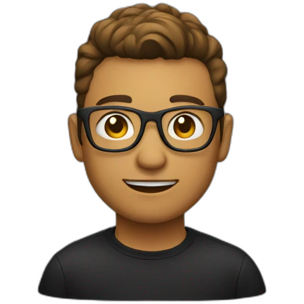 Ui designer in black shirt emoji
