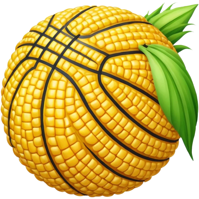 Basketball made of Corn emoji