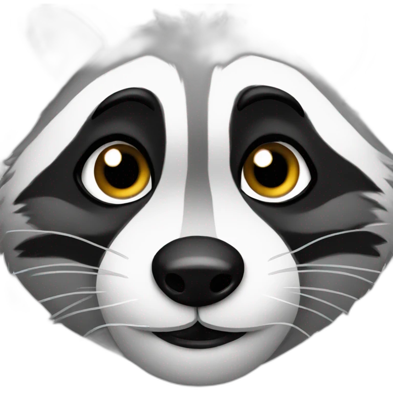 Racoon drawing emoji