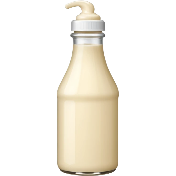 cream sauce bottle  emoji