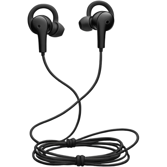 old wired earphones emoji