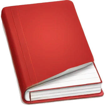 red notebook emoji