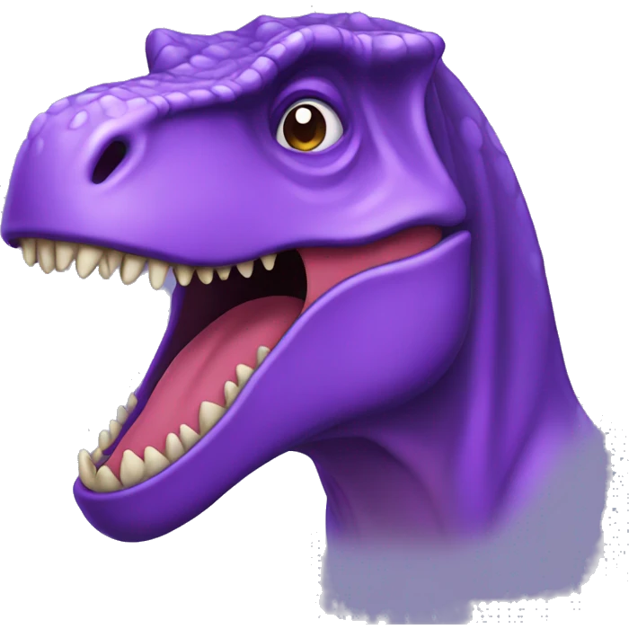 Purple tyrannosaurus rex  emoji