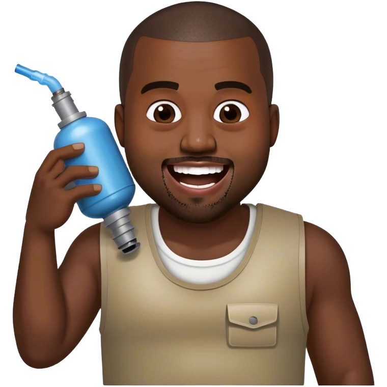 kanye west on nitrous emoji