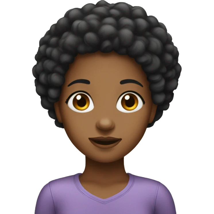 A girl afro emoji