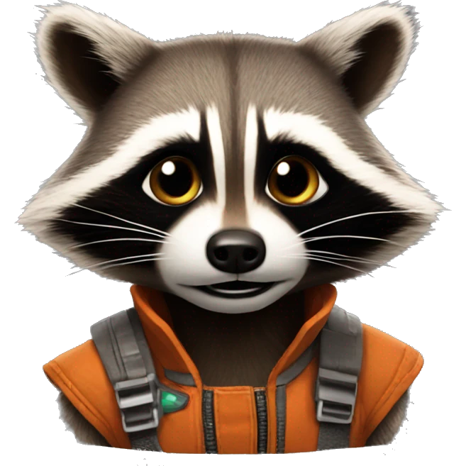 rocket racoon emoji