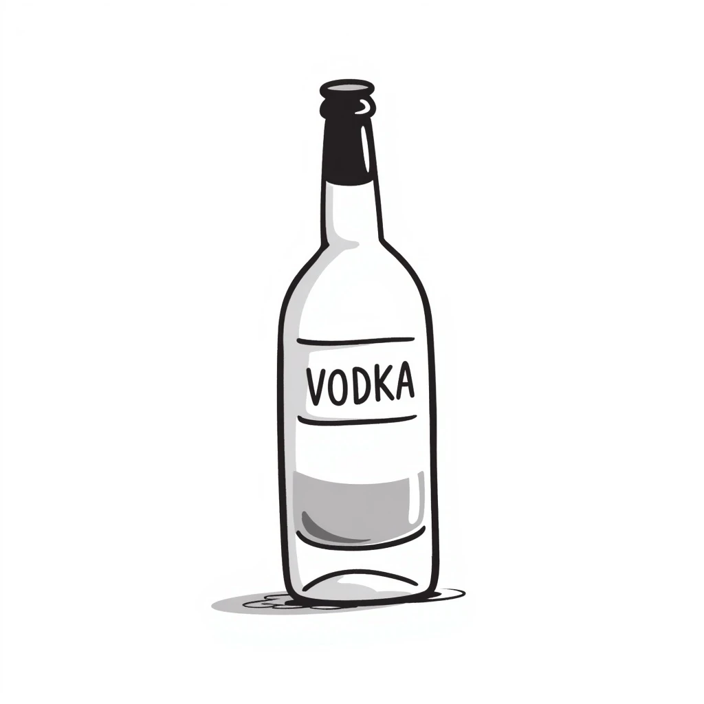 A bottle of vodka emoji