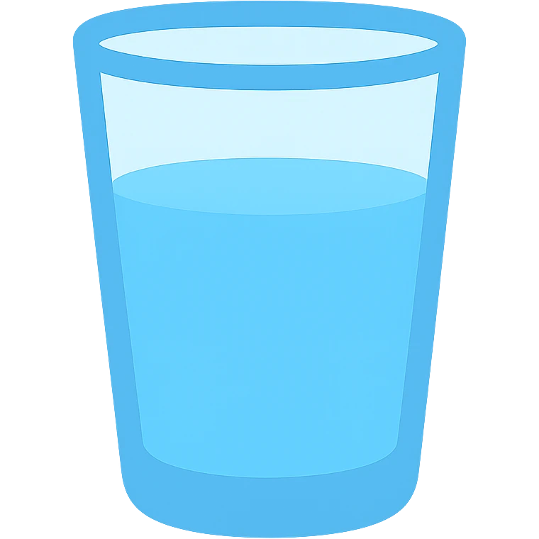 now with water emoji