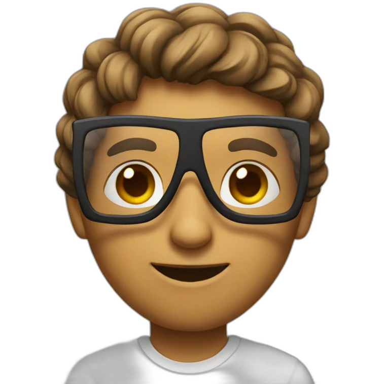 Actof  with glasses emoji